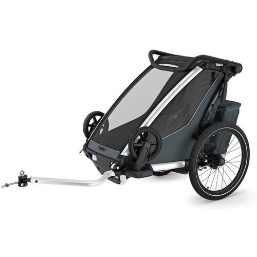 Thule &amp;scaron;portni voziček kolesarski single Chariot Cross 2 dark slate Slike