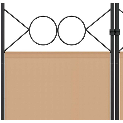  4-panelni pregradni zid Bež 160 x 200 cm Tkanina - Bež 160 x 200 cm Slike