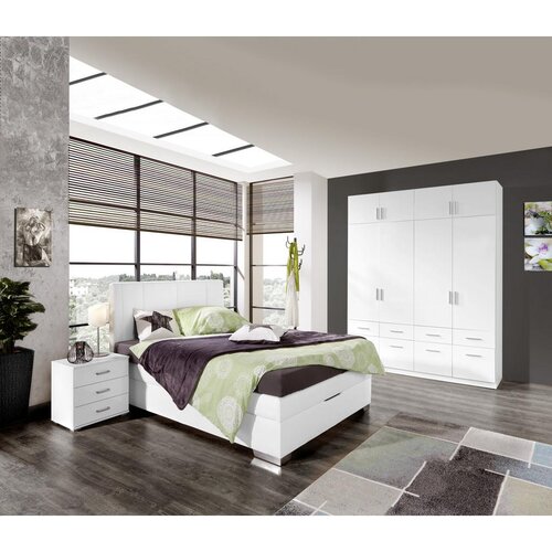 Premium Living omara za oblačila celle, bela, &amp;scaron;. 181 cm Slike