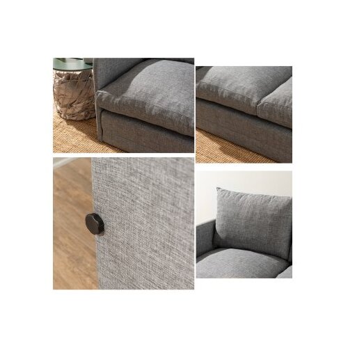 Atelier Del Sofa sofa dvosed saga 2 seater light grey Slike