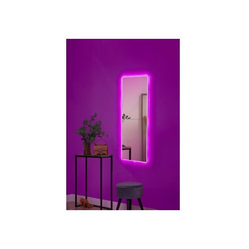 HANAH HOME ogledalo sa led osvetljenjem rectangular 20x80 cm pink Cene