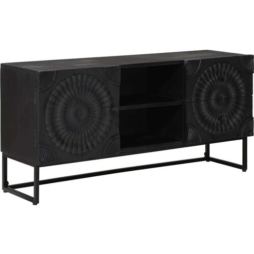  ormar s ladicama s policom s pohranom Crna 105 x 30 x 54 cm Slike