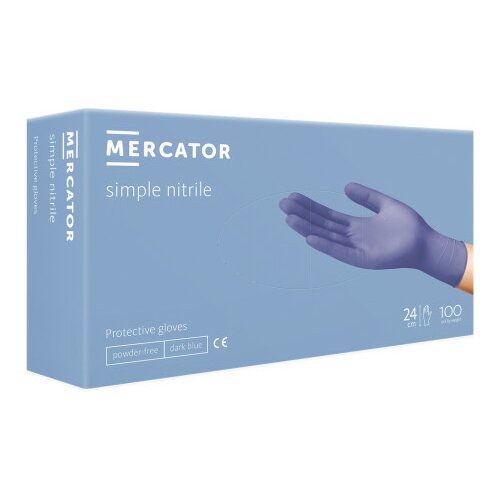 MERCATOR medical jednokratne rukavice simple nitril plave bez pudera veličina 5xl ( rp30003005xl ) Cene