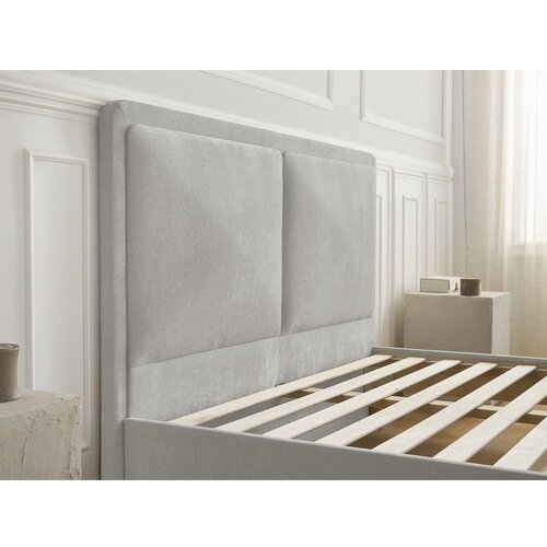 Bobochic Paris Siva oblazinjena oblazinjena zakonska postelja z letvenim dnom 180x200 cm Mara &amp;ndash; Slike