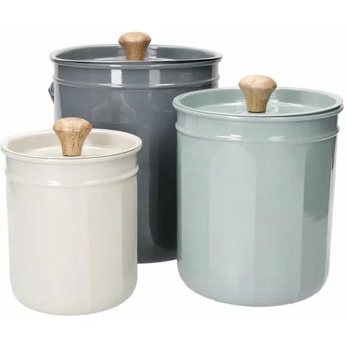 Kitchen Craft Jeklene posode za kompostne odpadke v kompletu 3 kos - Kitchen Craft