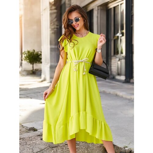 Resti Women's midi dress with ruffles and short sleeves Cene