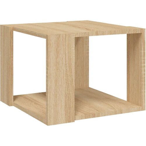 Maison Chic Klubska mizica - kavna mizica - Nizka mizica sonoma hrast 40x40x30 cm konstruiran les, (21752480) Slike