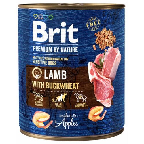 Brit Premium by Nature jagnjetina z ajdo konzerva 800 g Slike