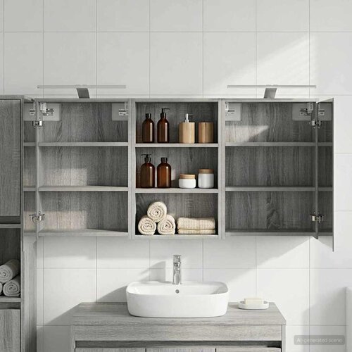  Set ormarića za kupaonicu 3 kom. 126 x 16 x 62.5 cm Cijene