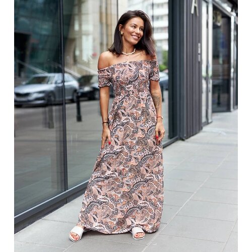 UR/CEO Gemre Orange dress with ruching Venezia Slike