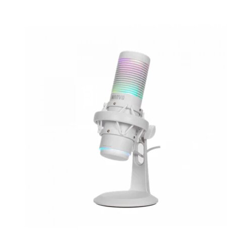 Marvo BLAST 60 MIC-07 W RGB Gaming streaming USB mikrofon bel, (5000262341) Slike