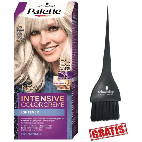 Schwarzkopf Palette Intensive Color Creme permanentna barva za lase odtenek (C9) 9.5-1 Silver Blond 1 kos Cene