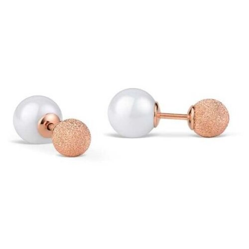 Bering minđuše Ceramic Link Sparkling Rose Gold  703-395-05 Cene