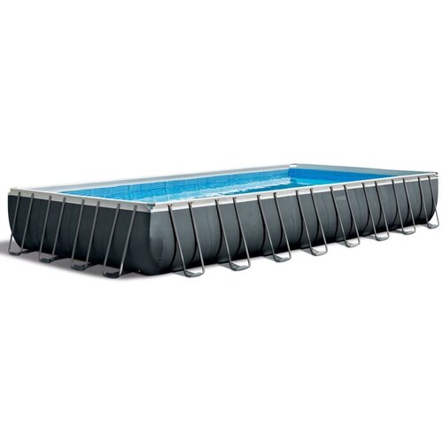 Intex Montažni bazen Ultra Quadra XTR (d 975 x š 488 x v 132 cm, peščeni filter: 8.000 l/h, z lestvijo, zaščitno podlogo in ponjavo) Cene