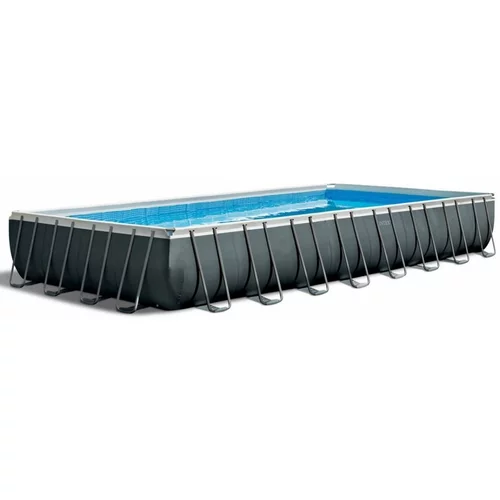 Intex Montažni bazen Ultra Quadra XTR (d 975 x š 488 x v 132 cm, peščeni filter: 8.000 l/h, z lestvijo, zaščitno podlogo in ponjavo)