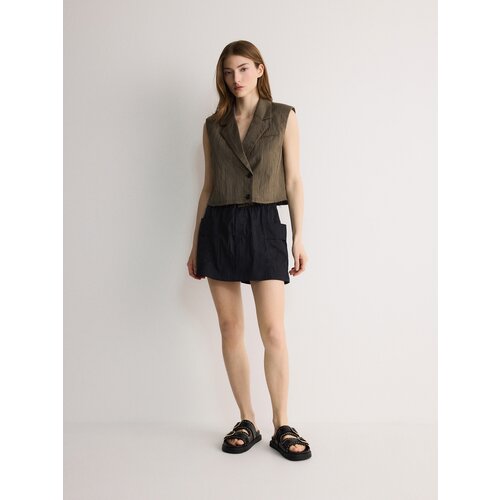 Reserved - LADIES` SHORTS - crno Cijene