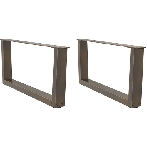 vidaXL noge jedilne mize v-oblika 2 kosa naravno jeklo 70x(30-31,3) cm Cene