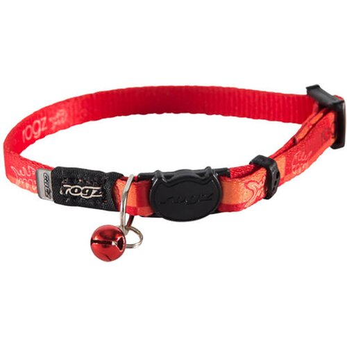 Rogz SafeLoc Buckle Collar 11 mm - ogrlica za mačke Fishbone (20-31 cm) Cene