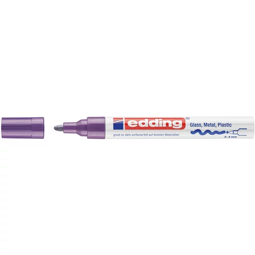 Edding marker z lakom EDE750008 E-750, 2-4 mm, vijoličen 10 KOS