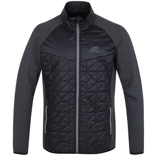 HANNAH Pánská hybridní mikina ENRYX anthracite/dark gray melange Cene