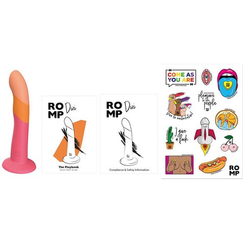 ROMP Dildo Dizi, 18cm, &amp;Scaron;areni Slike
