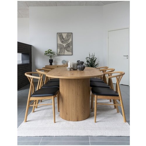 House Nordic Jedilna miza v topolovem dekorju 100x210 cm Boavista &amp;ndash; Slike