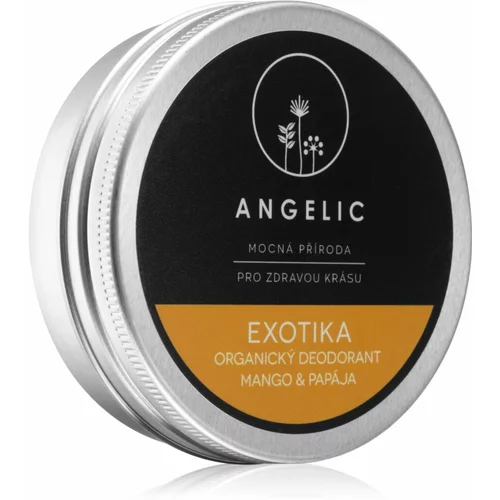 Angelic Organic deodorant "Exotica" Mango & Papaya kremasti dezodorant v BIO kakovosti 50 ml