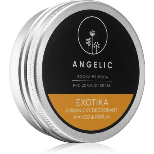 Angelic Organic deodorant "Exotica" Mango & Papaya kremasti dezodorant v BIO kakovosti 50 ml