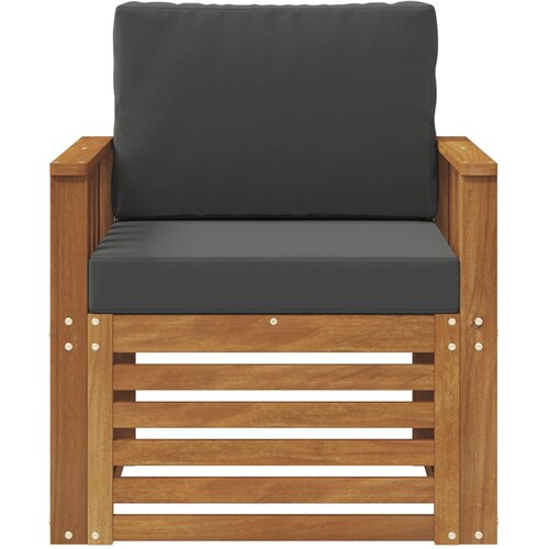  Set vanjskih sofa Čvrsto drvo akacije i poliester Slike