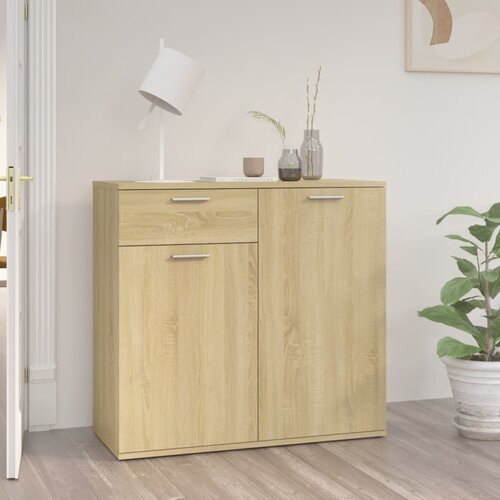 VidaXL Komoda boja hrasta sonome 80 x 36 x 75 cm od iverice Slike