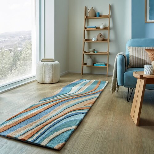 Flair Rugs moder ročno tkan volnen tekač 60x230 cm abstract flow &amp;ndash; Slike