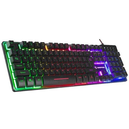  Tastatura gaming RAMPAGE Titan K9 Black USB Rainbow Color Backlit US/EGNLISH Layout FULL SIZE Cijene