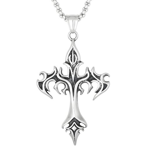 IZMAEL Ogrlica FL-33480 Cross - Srebrna Cene