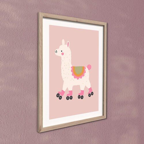 Styler Dječja slika 30x40 cm Roller Llama &amp;ndash; Slike