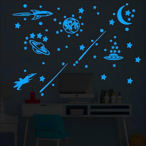 IZMAEL Fosforeskujuće naljepnice - Rakete Slike