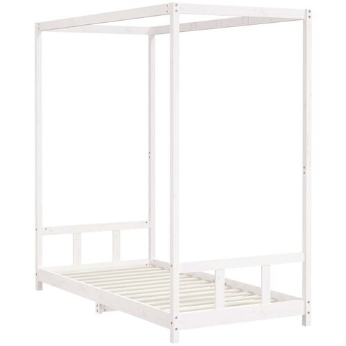  Okvir za dječji krevet bijeli 90 x 190 cm od masivne borovine Slike