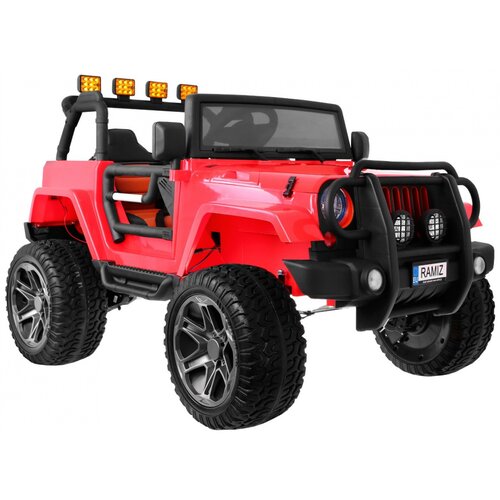  Auto na akumulator Monster Jeep 4 x 4 - DVOSJED - crveni Slike
