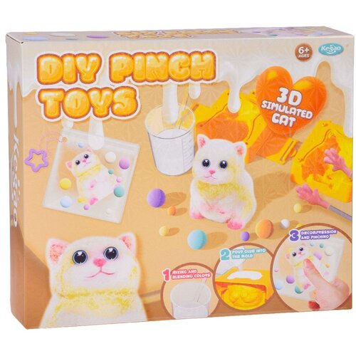 Serija kreativnih kompleta: DIY CATS SLOOMER - antistresni privjesak za ključeve ZA5983 Slike