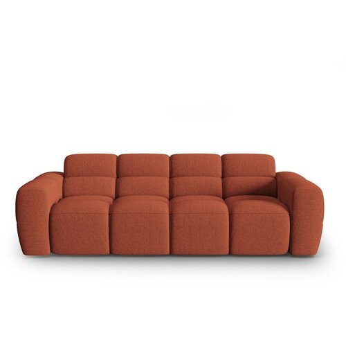 Micadoni Home Opečnato oranžna sedežna garnitura 256 cm Lisa – Cene
