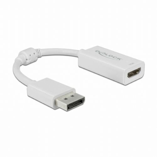 Delock adapter DisplayPort 1.4-HDMI HDR aktivni 4K 60Hz bel 63936 Slike