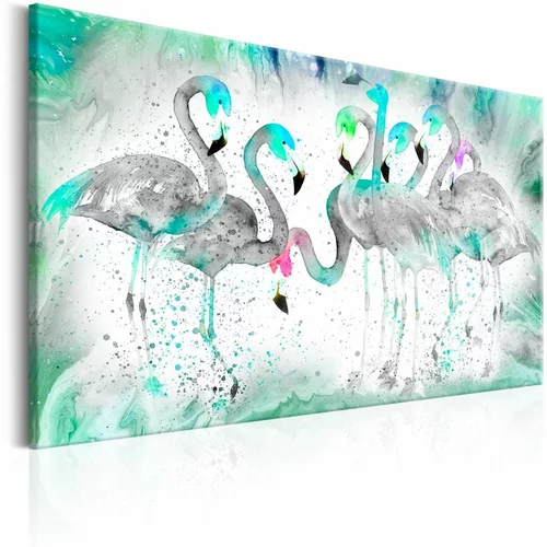  Slika - Turquoise Flamingoes 120x80