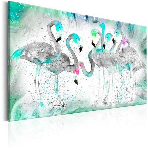  Slika - Turquoise Flamingoes 120x80 Cijene