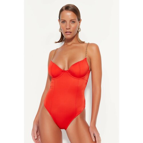 Trendyol Ženski jednodelni kupaći kostim TBESS23MA00218/Black Cene