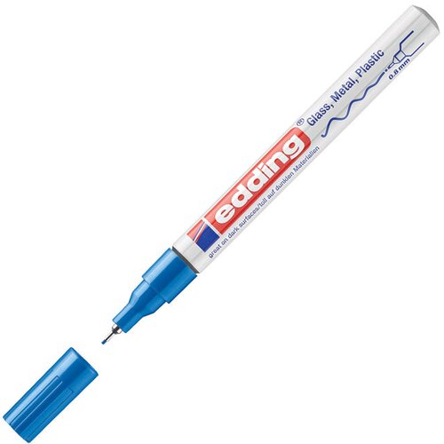 Marker permanentni lakirajući 0,8mm edding 780 plavi Cene