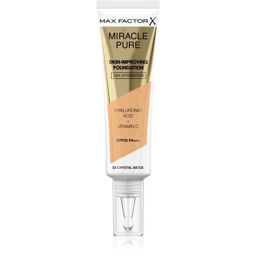 Max Factor Miracle Pure Skin dolgoobstojen tekoči puder SPF 30 odtenek 33 Crystal Beige 30 ml Cene