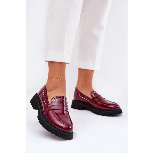 Boto Ladies Patent Moccasins With Decoration Bordeaux Nallae Cijene
