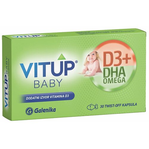 GALENIKA AD-GAL VitUp® baby D3 + dha twist off kaps. 30kom Cene