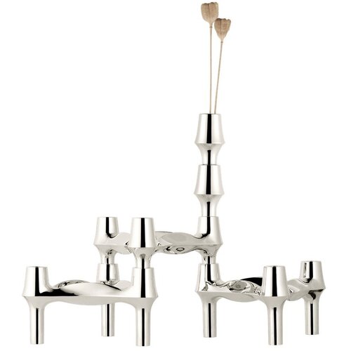 STOFF Nagel Kovinska vaza v sijajno srebrni barvi (vi&amp;scaron;ina 11 cm) BMF &amp;ndash; Slike