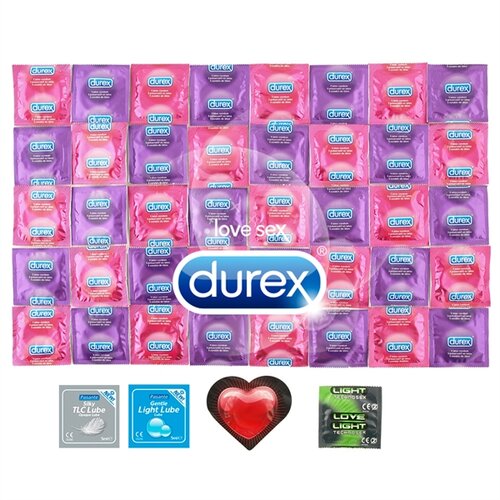 Durex Package High Pleasure - 42 Condoms + 2x Lubricant Cene
