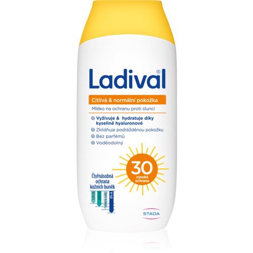 Ladival Sensitive and Normal Skin za&amp;scaron;čitni losjon proti sončnemu sevanju SPF 30 200 ml Slike